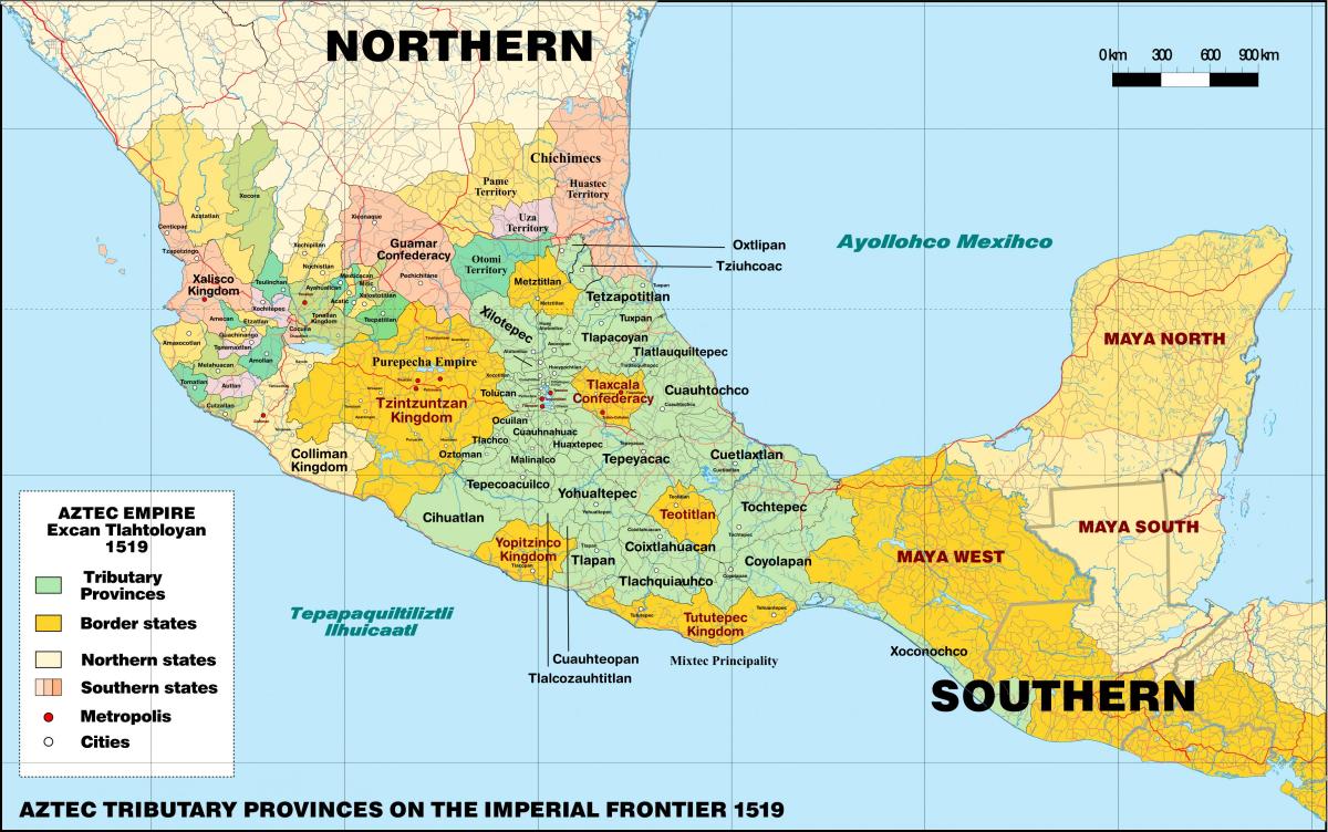 tenochtitlan Mexiko mapa