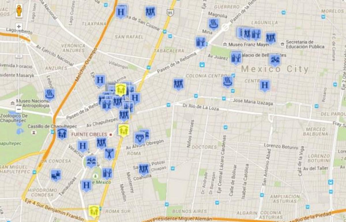 gay mapa Mexico City