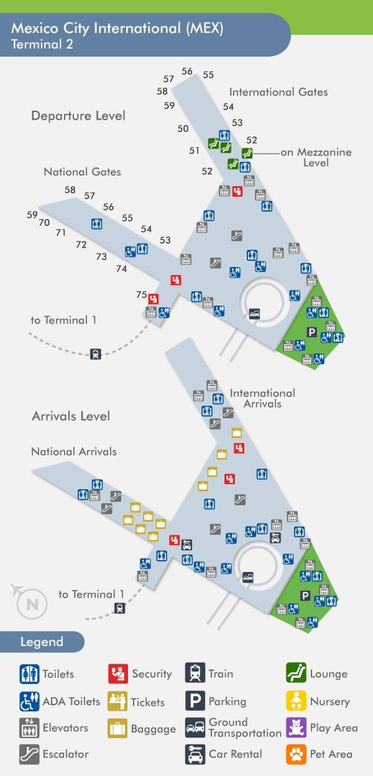 mex terminálu 2 mapa