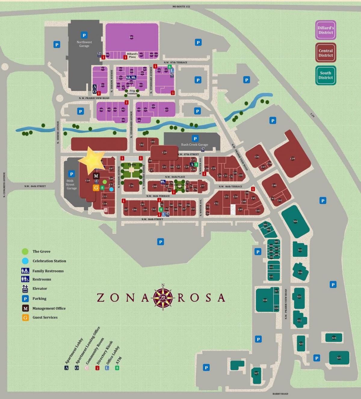 zona rosa Mexico City mapě