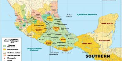 Tenochtitlan Mexiko mapa