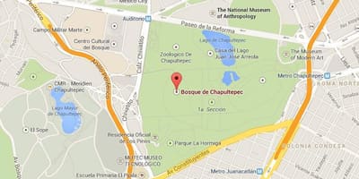 Chapultepec park mapě