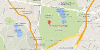 Chapultepec park mapě