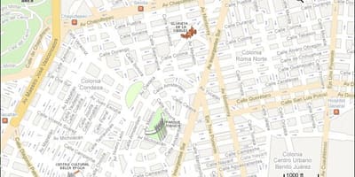 Mapa condesa Mexico City