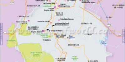 Mexico City mapě