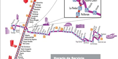Mapa Mexico City metrobus