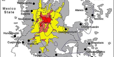 Mapa Mexico City district