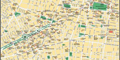 Mapa Mexiko City sightseeing