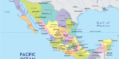 Mapa Mexico City state