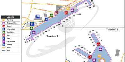 Letiště Mexico City gate mapě